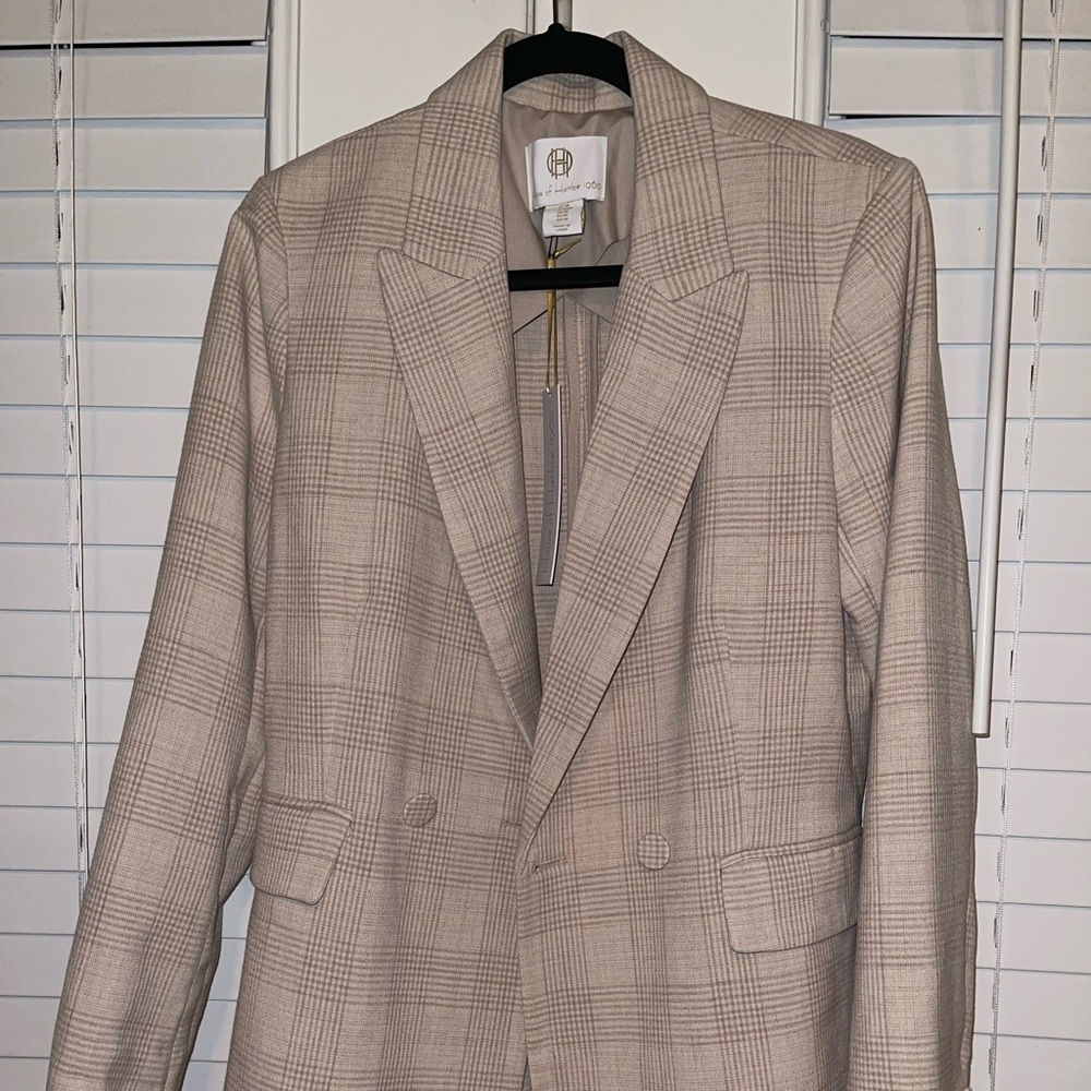 House of Harlow plaid blazer NWT